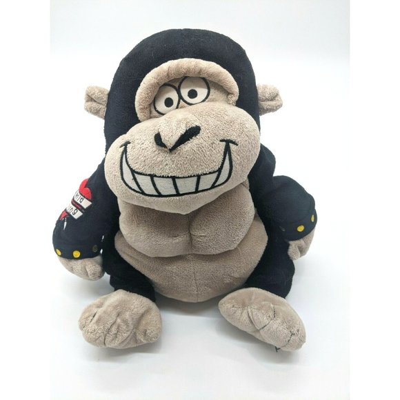 Dan Dee Goofy Gorilla Stuffed Plush Toy Wild Thing Tattoo 13 In Seated - Picture 1 of 6